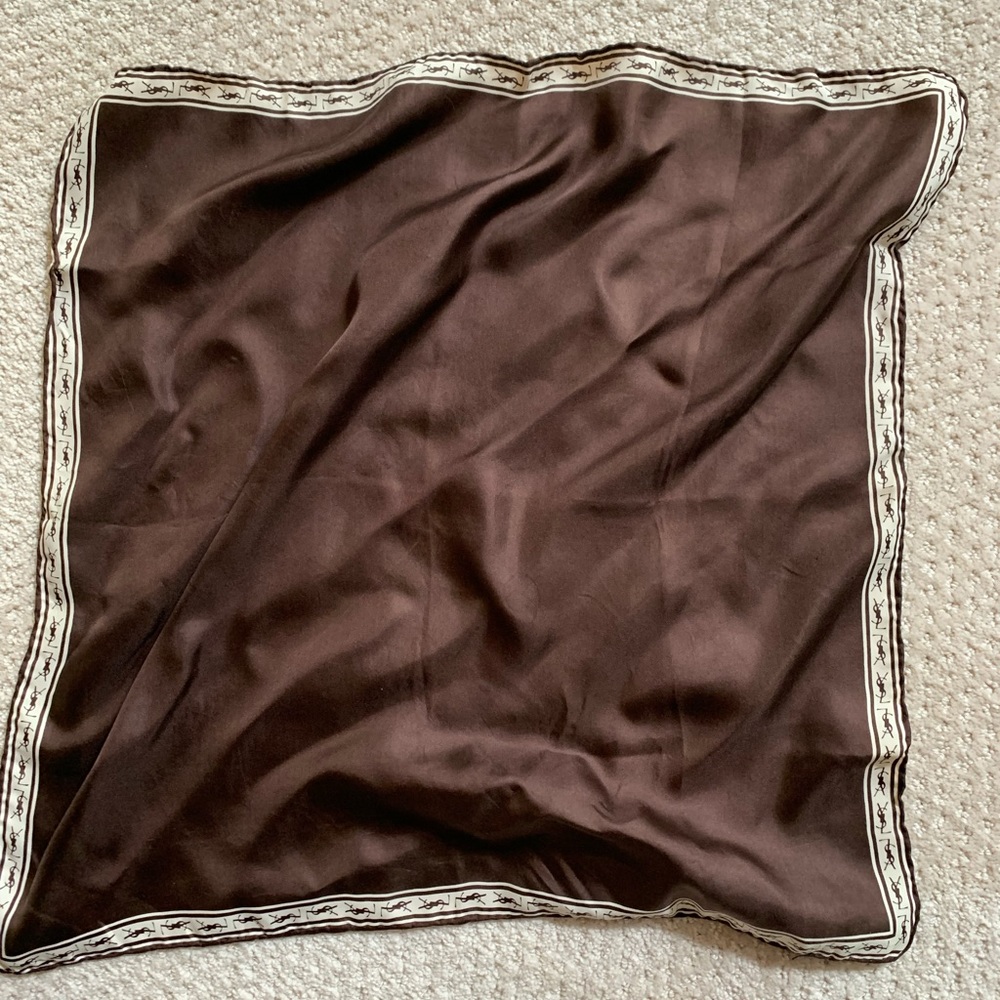 Vintage Yves Saint Laurent silk scarf